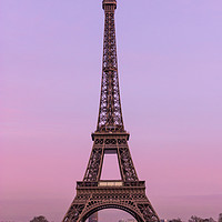 Buy canvas prints of Tour Eiffel Dusk by Dan Davidson