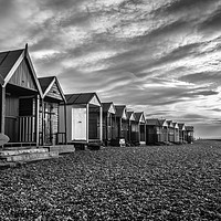 Buy canvas prints of Black and white huts by Dan Davidson