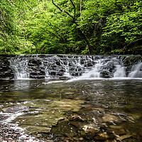 Buy canvas prints of Welsh Waterfalls by Dan Davidson