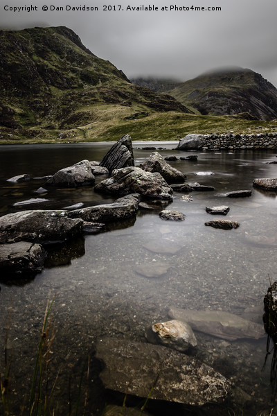 Stepping over Snowdonia Picture Board by Dan Davidson