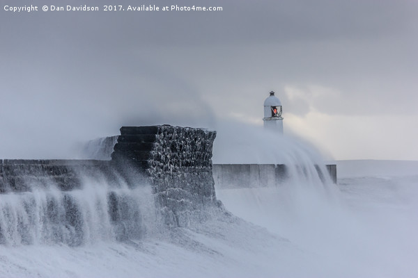 Stormy Porthcawl Picture Board by Dan Davidson