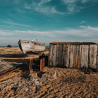 Buy canvas prints of Deserted Dungeness by Dan Davidson