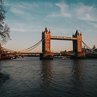 Buy canvas prints of Tower Bridge Sunset by Dan Davidson