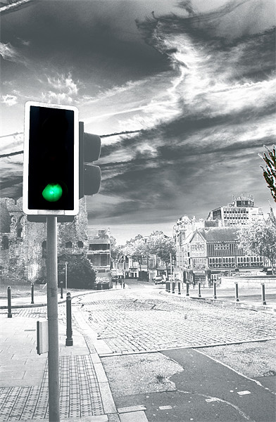 Green light for Wind Street Picture Board by Dan Davidson