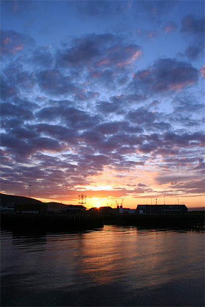 Swansea SA1 Sunrise Picture Board by Dan Davidson