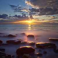 Buy canvas prints of Sunrise At Saltwick Bay by Wayne Shipley