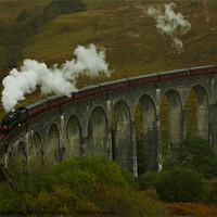 Buy canvas prints of Glenfinnan viaduct by R K Photography