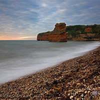 Buy canvas prints of Ladram Bay by R K Photography