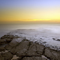 Buy canvas prints of Whitburn sunrise by R K Photography