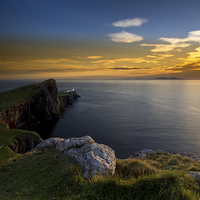 Buy canvas prints of Neist Point Lighthouse by R K Photography
