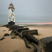 Buy canvas prints of Talacre lighthouse  by R K Photography