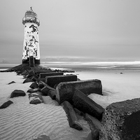 Buy canvas prints of  Talacre lighthouse  by R K Photography