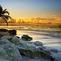 Buy canvas prints of Punta Cana sunset by R K Photography