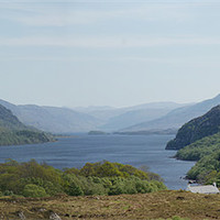 Buy canvas prints of Looking Down Loch Maree, Highlands of Scotland by Jenny Brogden
