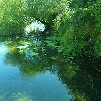 Buy canvas prints of Emerald River. by Heather Goodwin