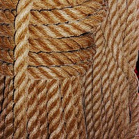 Buy canvas prints of Old Rope. by Heather Goodwin