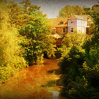 Buy canvas prints of Frome Riverside. by Heather Goodwin