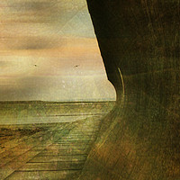 Buy canvas prints of Sea Wall (2) - Burnham on Sea. by Heather Goodwin