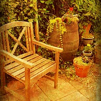 Buy canvas prints of Gardeners Rest. by Heather Goodwin