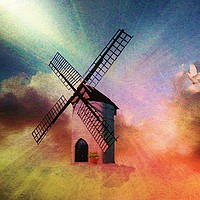 Buy canvas prints of  In the Windmills of Your Mind. (Pic 1.) by Heather Goodwin