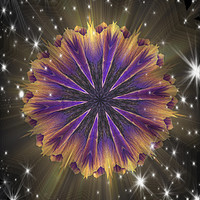 Buy canvas prints of  Deep Space Fractal. by Heather Goodwin