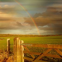 Buy canvas prints of  Rainbow's End. by Heather Goodwin