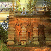 Buy canvas prints of The Echo Pavilion - Kings Weston. by Heather Goodwin