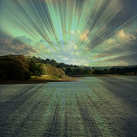 Buy canvas prints of Chew Lake, Somerset. by Heather Goodwin
