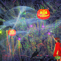 Buy canvas prints of Halloween Magic. by Heather Goodwin