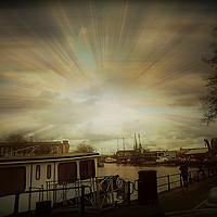 Buy canvas prints of Bristol Harbour. by Heather Goodwin