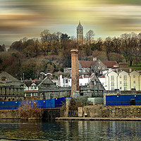 Buy canvas prints of Across Bristol's Harbourside. by Heather Goodwin