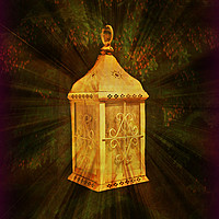 Buy canvas prints of The Golden Lantern by Heather Goodwin
