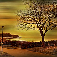 Buy canvas prints of Postcard from Clevedon. by Heather Goodwin