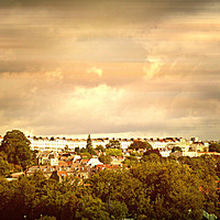 Buy canvas prints of Clifton's Regency Crescent Bristol. by Heather Goodwin