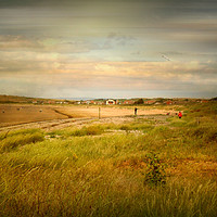 Buy canvas prints of Sandbay Somerset. by Heather Goodwin