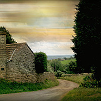 Buy canvas prints of A Small Hamlet - Dundry by Heather Goodwin