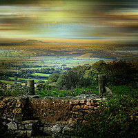 Buy canvas prints of From Wookey to Glastonbury Tor by Heather Goodwin