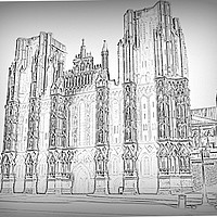 Buy canvas prints of Wells Cathedral by Heather Goodwin