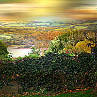 Buy canvas prints of Across the Valley - Dundry by Heather Goodwin