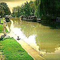 Buy canvas prints of Canal Walk by Heather Goodwin