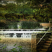 Buy canvas prints of The Weir by Heather Goodwin