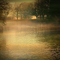 Buy canvas prints of Mist Over Holy Waters - Two. by Heather Goodwin