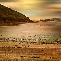 Buy canvas prints of Sandbay to Steep Holm by Heather Goodwin