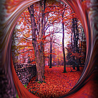 Buy canvas prints of Autumn Path. by Heather Goodwin