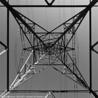 Buy canvas prints of Abstract Pylons by Martyn Taylor