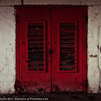 Buy canvas prints of Old Red Door by Martyn Taylor