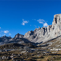 Buy canvas prints of Rocky peaks in Picos de Europa by Judy Andrews