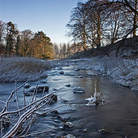 Buy canvas prints of Winter River by David Pringle
