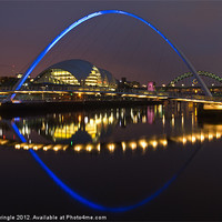 Buy canvas prints of Gateshead Millennium Bridge by David Pringle