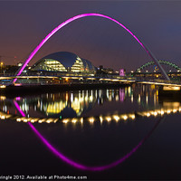 Buy canvas prints of Gateshead Millennium Bridge II by David Pringle